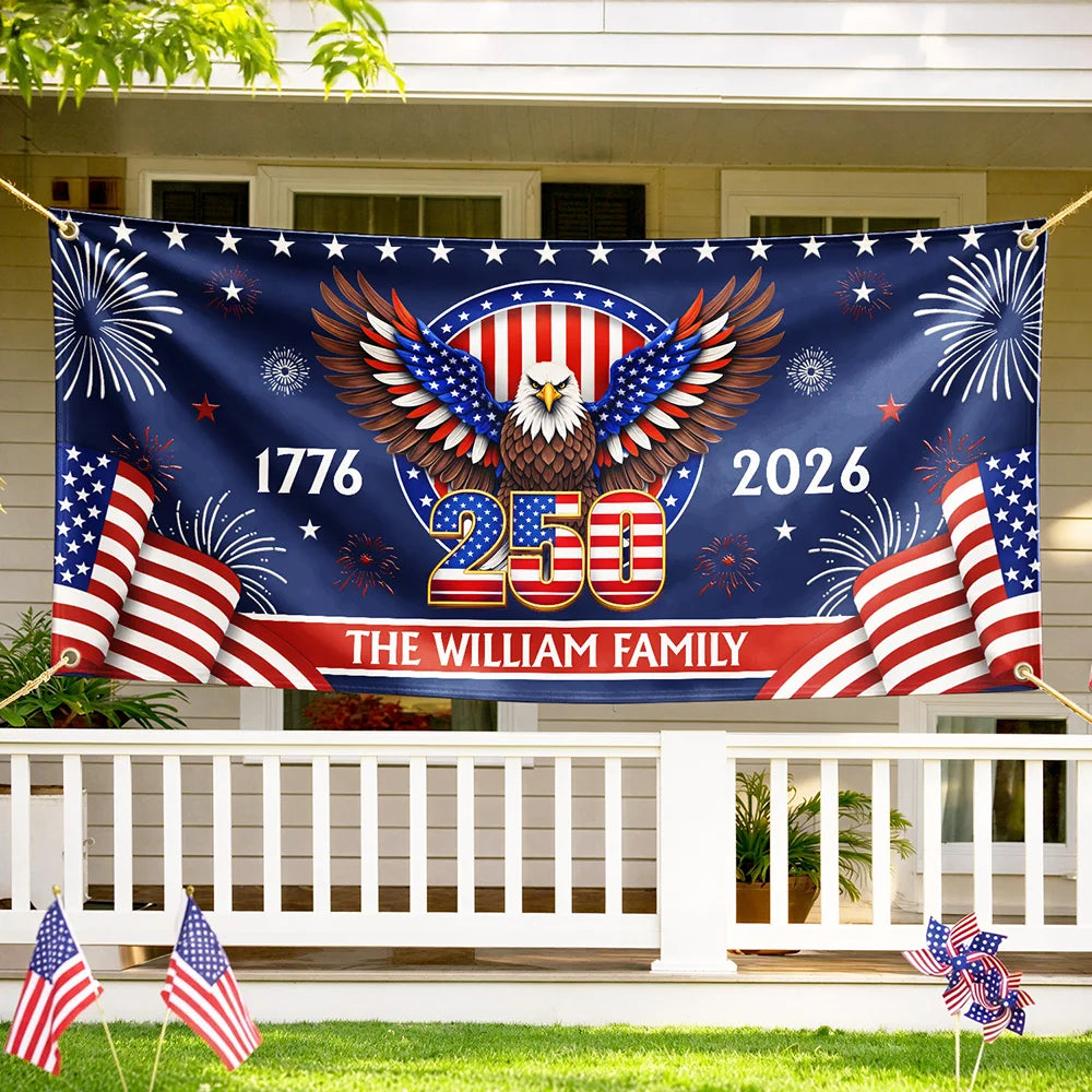 Anniversary America 250th - Personalized Horizontal Banner