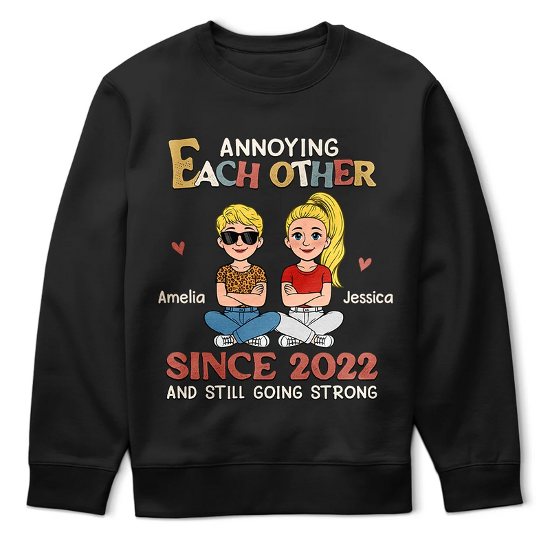 Gift For Couples,Funny,Gift For Husband,Gift For Boyfriend,Gift For Men,Old Couples - Annoying Each Other Retro Couple - Personalized T Shirt