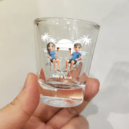 Gift For Couples,Gift For Husband,Gift For Wife,Gift For Boyfriend,Gift For Girlfriend,Funny - Annoying Each Other Since - Personalized Shot Glass
