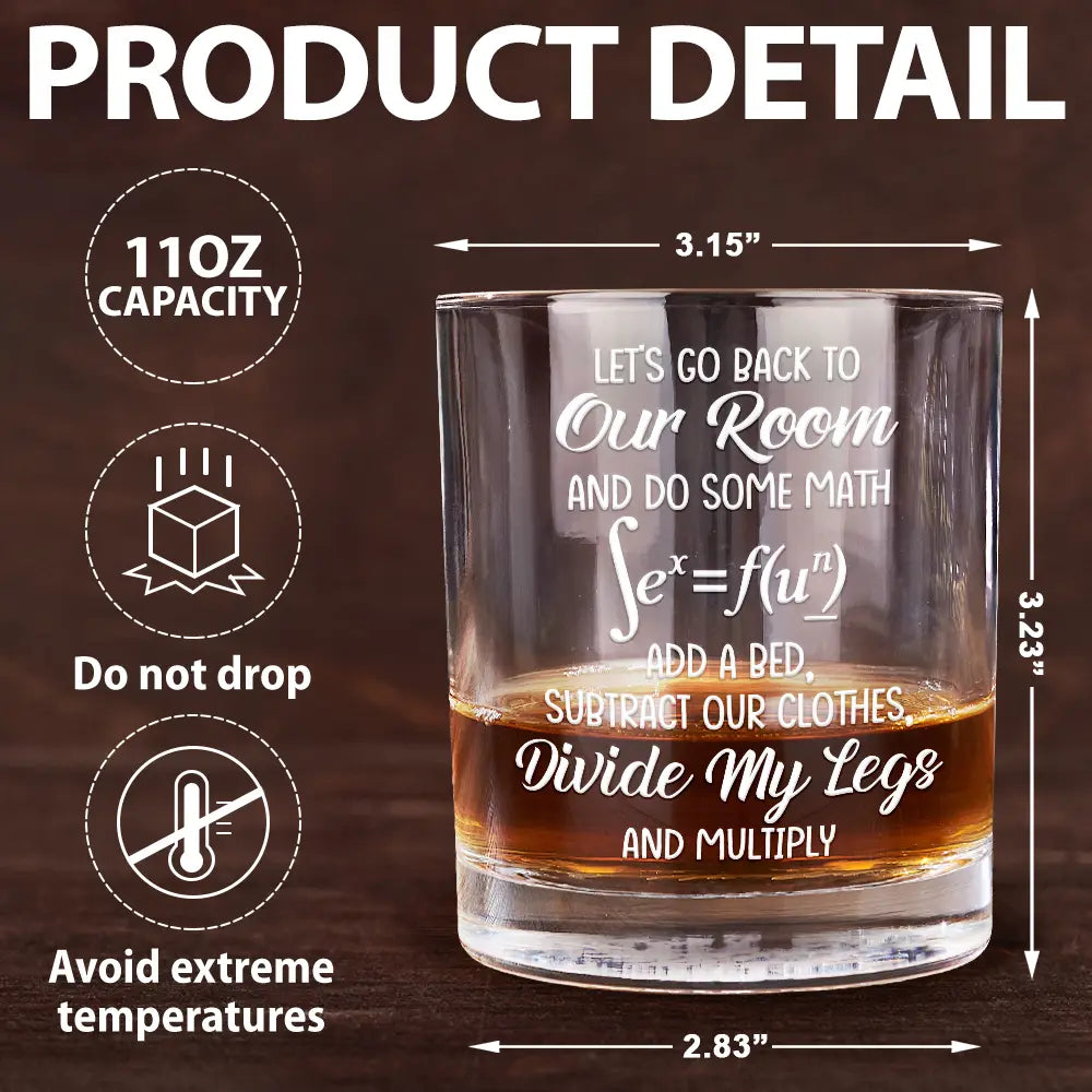 Gift For Husband,Gift For Boyfriend,Gift For Couples,Funny - As Long As We Do It Spicy Couple 3D Effect - Personalized Whiskey Glass