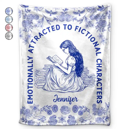 Attracted To Fictional Characters - Personalized Fleece Blanket, Sherpa Blanket