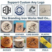 Happy, Gift For Yourself, Gift For Women, Gift For Men, Grilling - BBQ King Grill Master - Personalized Grilling Branding Stamp