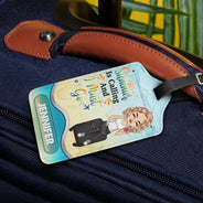 Travel,Gift For Yourself,Happy,Non-Eng,Vector,Confident - Just A Girl Boy Who Loves Travelling - Personalised Luggage Tag