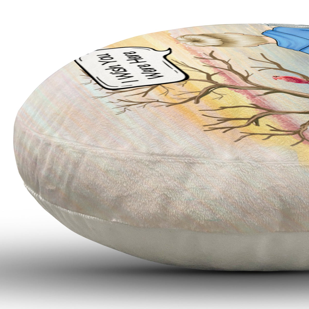 I Miss You I Know - Memorial Gift For Family, Friends, Siblings - Personalized Heart Shaped Pillow