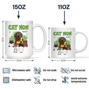 Cat Mom - Funny Gift For Cat Lovers, Pet Lovers - Personalized Mug