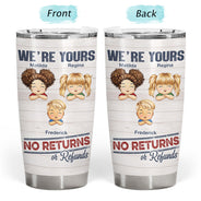 No Returns Or Refunds Chibi Grandkids - Personalized Tumbler