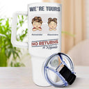 No Returns Or Refunds Chibi Grandkids - Personalized 40oz Tumbler With Straw