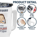 No Returns Or Refunds Chibi Grandkids - Personalized 40oz Tumbler With Straw