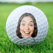 Custom Photo I Love It When My Wife Lets Me Go Golfing - Personalized Golf Ball