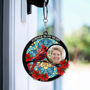 Custom Photo I'll Carry You With Me Memorial - Personalized Acrylic Keychain