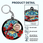 Custom Photo I'll Carry You With Me Memorial - Personalized Acrylic Keychain