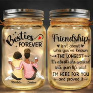 Friendship I'm Here For You - Personalized Mason Jar Light