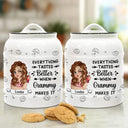 Everything Tastes Better When Grandma Makes It - Personalized Cookie Jar