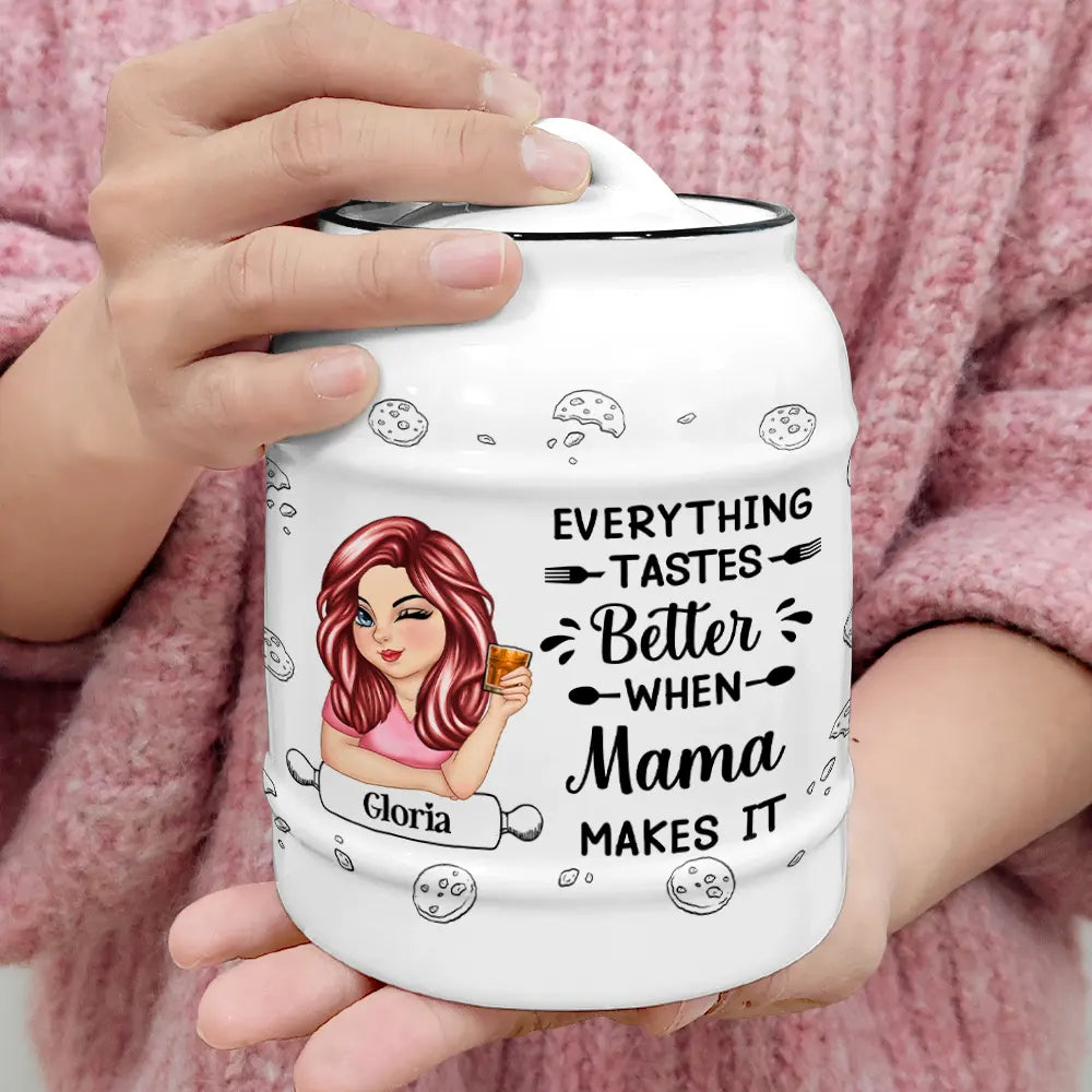 Everything Tastes Better When Grandma Makes It - Personalized Cookie Jar
