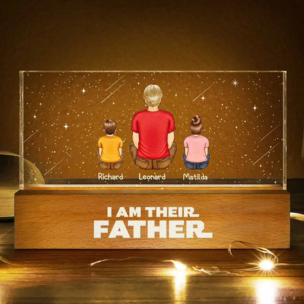 I Am Their Father - Personalized Rectangle LED Light
