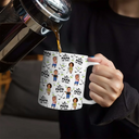 Gift For Husband,Gift For Yourself,Gift For Men,Gift For Father,Gift For Grandpa,Dad's Hobby,Grandpa's Hobby,Golf,Non-Eng,Photo,Humorous - Custom Photo Best Dad By Par Funny Kid - Personalized White Edge-to-Edge Mug