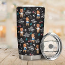 Gift For Husband,Gift For Yourself,Gift For Men,Gift For Father,Gift For Grandpa,Dad's Hobby,Grandpa's Hobby,Golf,Non-Eng,Photo,Playful - Custom Photo Best Dad By Par Funny Kid - Personalized Tumbler