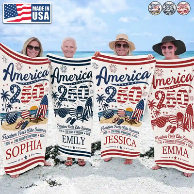 America's 250th Anniversary Beach Towel