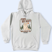 Custom Photo,Art Design,Pet Lovers,Playful,Photo - Colored Pencil  - Custom Photo Colored Pencil Sketch This Human Belongs To - Personalized T Shirt