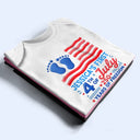 Gift For Baby,America 250th,Independence Day,Top Market,Adorable,Custom Text - Baby's First 4th Of July 250 Years Of Freedom - Personalized Baby Onesie