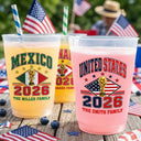 Gift For Yourself, Proud, Summer Soccer Games, Icon - Football Team National Flag - Personalized Frosted Cups