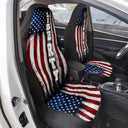 America 250th,Independence Day,Top Market,Family,Proud,Custom Text - American Freedom 250 Years - Personalized Car Seat Cover