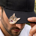 Playful, Custom Photo, Golf, Pet Lovers, Cut-Face Photo - Custom Photo Kid Dog Cat Pet Golf Ball Marker - Personalized Acrylic Magnetic Clip