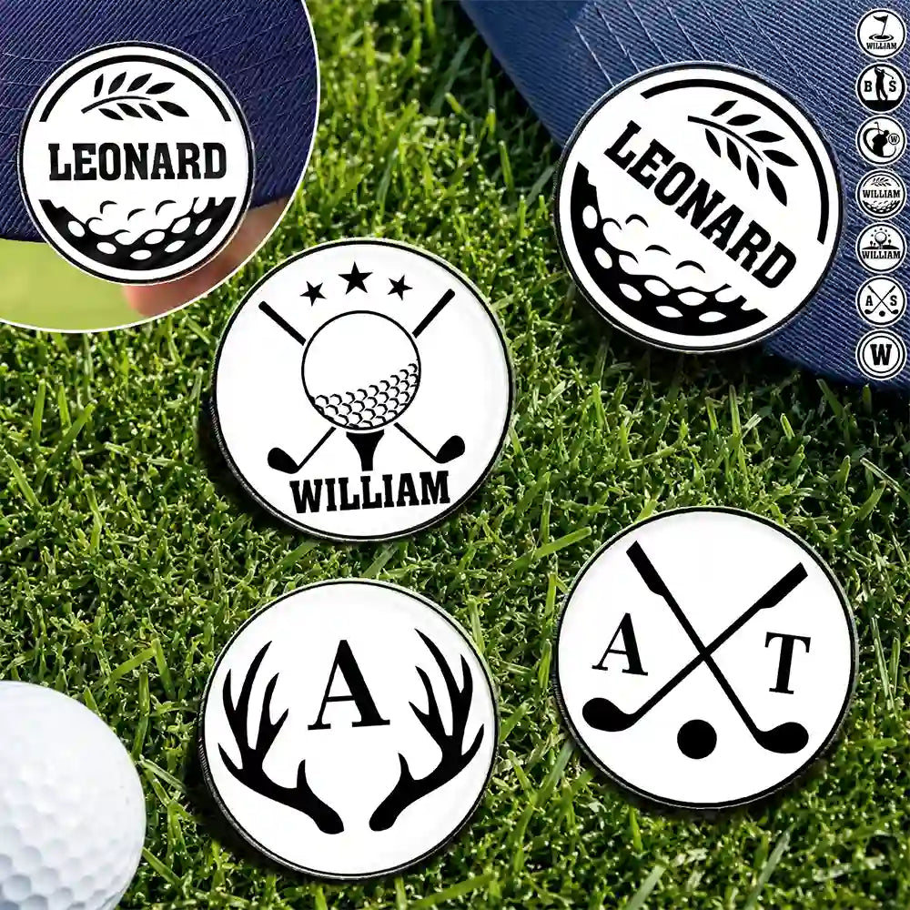 Life Is Full Of Choices Monogram Golf Ball Marker - Personalized Acrylic Magnetic Clip