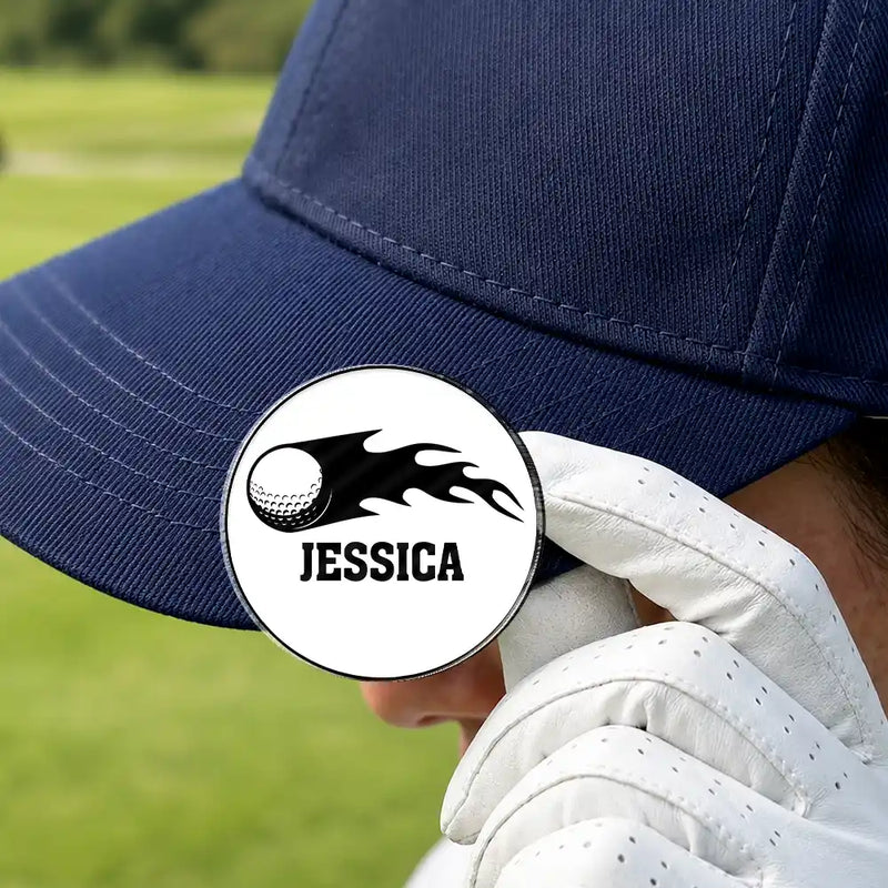 Playful, Golf, Gift For Yourself, Icon - Life Is Full Of Choices Monogram Golf Ball Marker - Personalized Acrylic Magnetic Clip