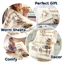 Art Design, Healing, Christmas, Pet Memorial, Pet Lovers, Memorial, Photo - Watercolor - Remove BG - Custom Photo Realistic Watercolor Art Whenever You Miss Me Snuggle This Blanket - Personalized Fleece Blanket, Sherpa Blanket