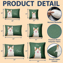 Art Design,Playful,Pet Lovers,Photo - Vivid Watercolor Art - Custom Photo Vivid Watercolor Art Happy Dog Cat Pet - Personalized Pillow