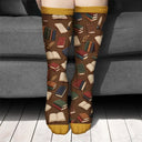 Shhh I'm Reading Gift For Book Lovers - Personalized Socks