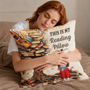 Confident,Christmas,Reading,Gift For Yourself,Gift For Women,Vector - This Is My Reading Pillow Gift For Book Lovers - Personalized Pocket Pillow