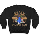 Just A Girl Who Loves Books Reading Vintage - Gift For Book Lovers - Personalized Custom T Shirt