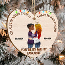 Of All The Weird Things - Anniversary, Christmas Gift For Couples, Husband, Wife - Personalized Custom Shaped Wooden Ornament
