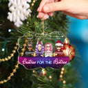 More Than Just Friends Cartoon - Christmas Gifts For Besties - Personalized Medallion Acrylic Ornament