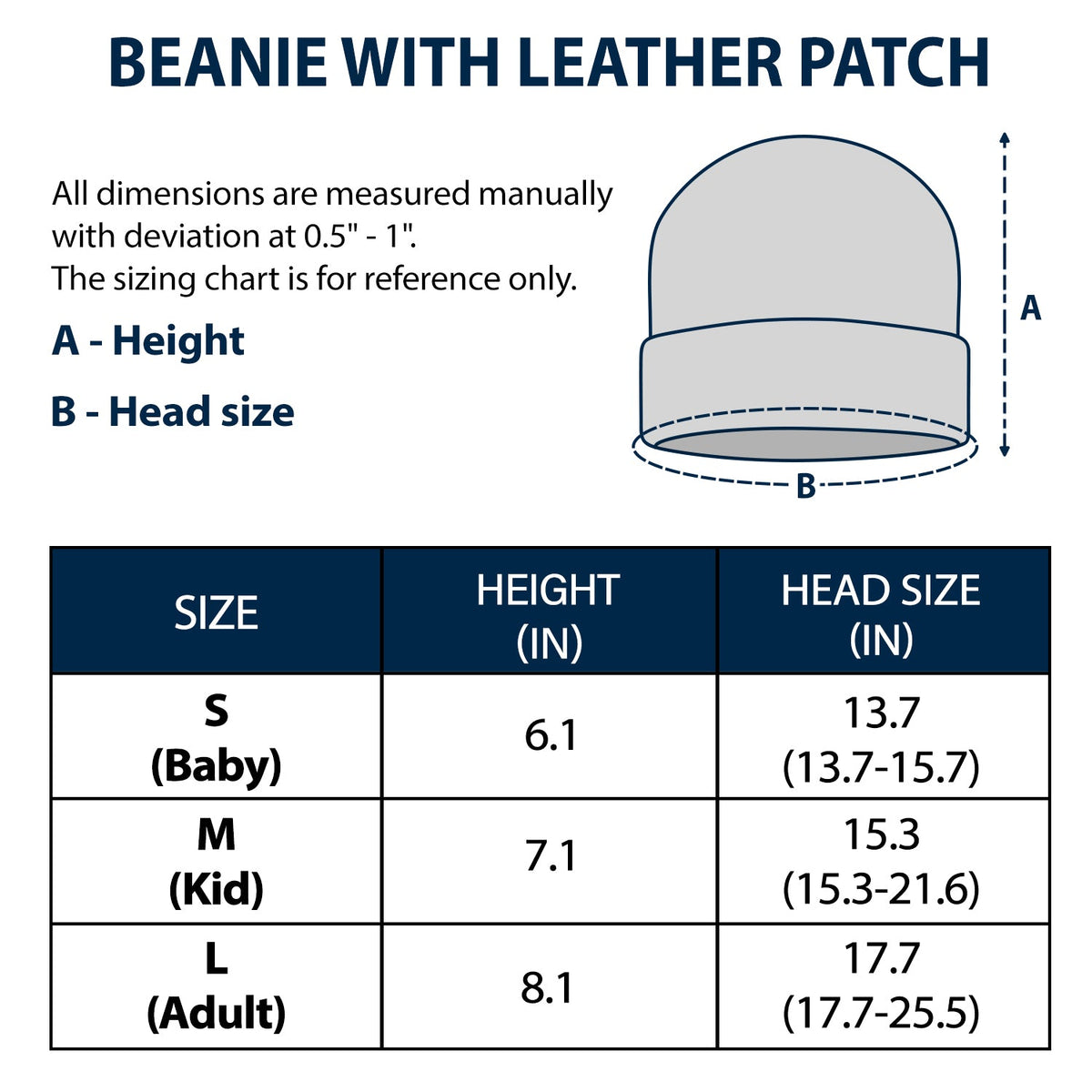 Custom Photo Loved & Protected By - Gift For Baby, Pet Lovers - Personalized Beanie With Leather Patch