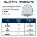The Original Remix - Gift For Baby, Newborn, New Dad, Mom - Personalized Beanie With Leather Patch