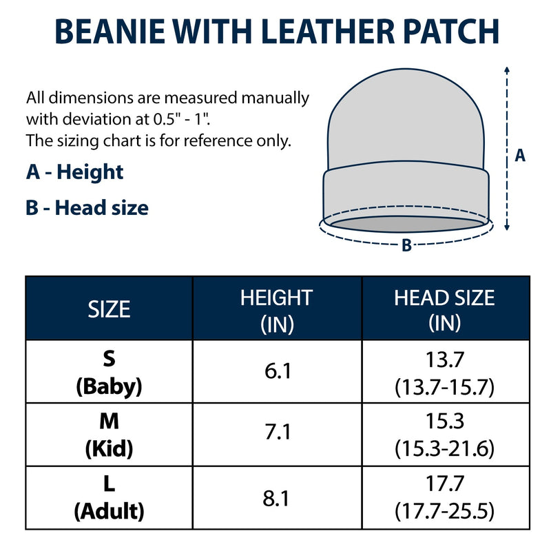 The Original Remix - Gift For Baby, Newborn, New Dad, Mom - Personalized Beanie With Leather Patch