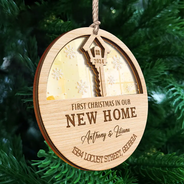 First Christmas In My New Home - Personalized Mirror Ornament