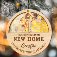 First Christmas In My New Home - Personalized Mirror Ornament