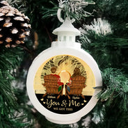 Gift For Couples - You And Me We Got This Back Couple - Personalized Candlelight Lantern Ornament