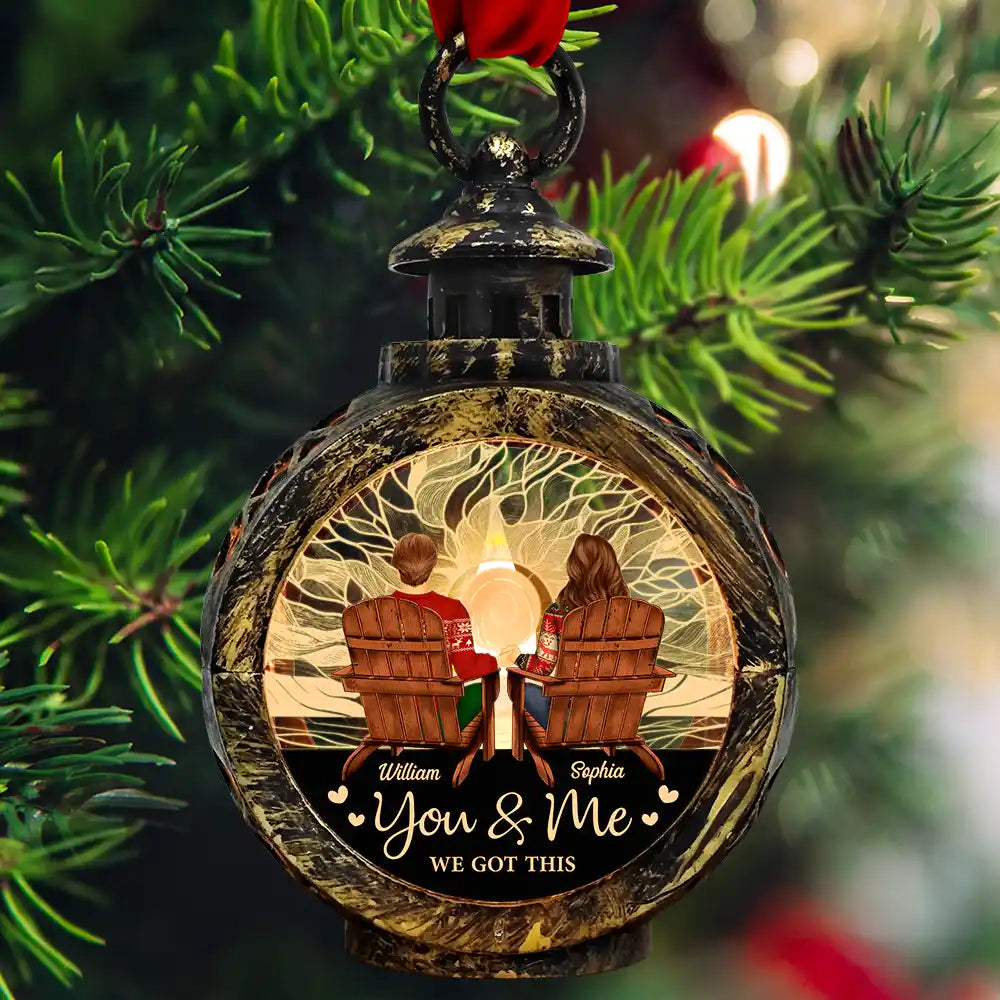 Gift For Couples - You And Me We Got This Back Couple - Personalized Candlelight Lantern Ornament