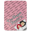 Gift For Couples, Gift For Husband, Gift For Wife - Husband And Wife Couple Chibi Our Snuggle Blanket - Personalized Fleece Blanket, Sherpa Blanket