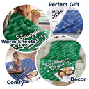 Gift For Couples, Gift For Husband, Gift For Wife - Husband And Wife Couple Chibi Our Snuggle Blanket - Personalized Fleece Blanket, Sherpa Blanket