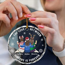 The Greatest Gift Our Parents Gave Us Family Sisters Brothers - Personalized Circle Glass Ornament