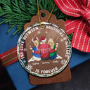 The Greatest Gift Our Parents Gave Us Family Sisters Brothers - Personalized Circle Glass Ornament