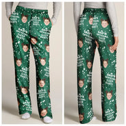Gift For Father, Gift For Grandpa - Custom Photo Papa's Official Sleep Pants - Personalized Pajama Pants