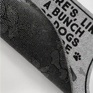 Dog Lovers,Pet Lovers,Funny - No Need To Knock We Know You're Here Dog - Personalized Doormat