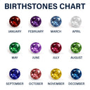 Gift For Women,Gift For Mother,Love,Happy,Gift For Wife,Gift For Couples,Gift For Girlfriend - Custom Birth Month Anniversary Mom Wife - Personalized Birthstone Heart Necklace